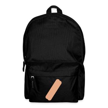 Band-aid on T-shirt - Backpack - black - Front