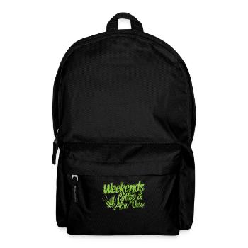Weekends Coffee and Aloe Vera Plant - Backpack - black - Front