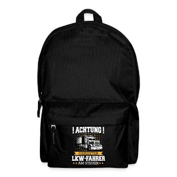 LKW Fahrer Fernfahrer Lastkraftwagenfahrer - Rucksack - Schwarz - Vorne