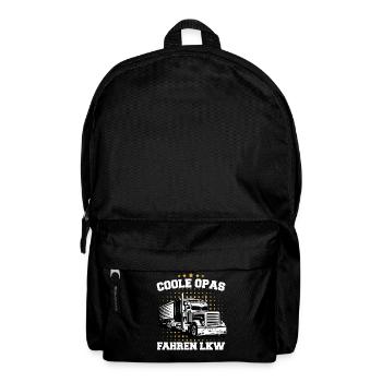 LKW Fahrer Fernfahrer Lastkraftwagenfahrer - Rucksack - Schwarz - Vorne