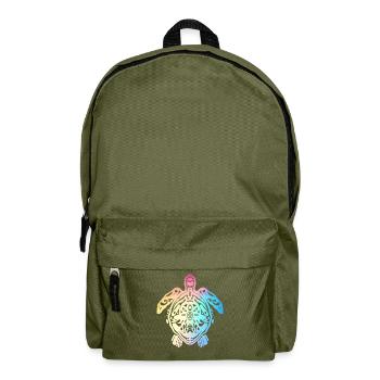 Schildkröte Meeresschildkröte Landschildkröte - Rucksack - Olivgrün - Vorne