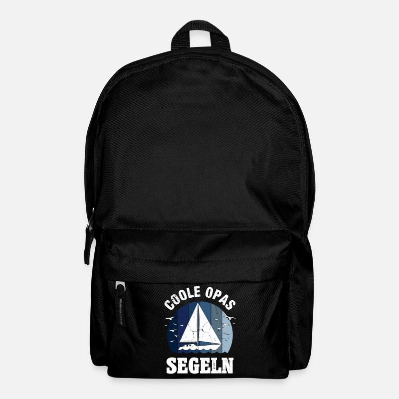 Segeln Segler Segelboot Boot Opa Vatertag Geschenk - Rucksack - Schwarz