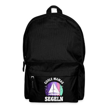 Segeln Segelboot beste Mama Muttertag Geschenk - Rucksack - Schwarz - Vorne