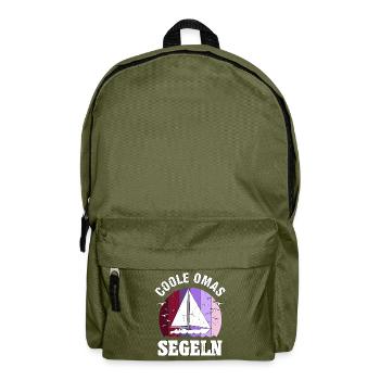 Segeln Segler Segelboot Oma Muttertag Geschenk - Rucksack - Olivgrün - Vorne