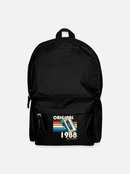 35 Geburtstag Mann Frau Kassette May Jahrgang 1988 - Rucksack - Schwarz