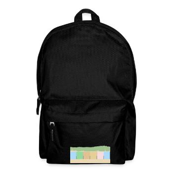 Strandhäuser mit Dünen - Rucksack - Schwarz - Vorne