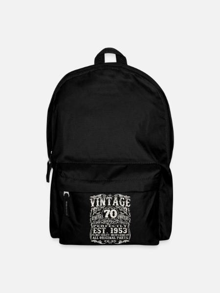 né en 1953 - 70 ans - Sac à dos - noir