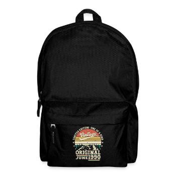 33rd Birthday Man Original June Vintage 1990 - Backpack - black - Front