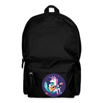 Unicorn Guitar Sunset - Backpack - black - Front