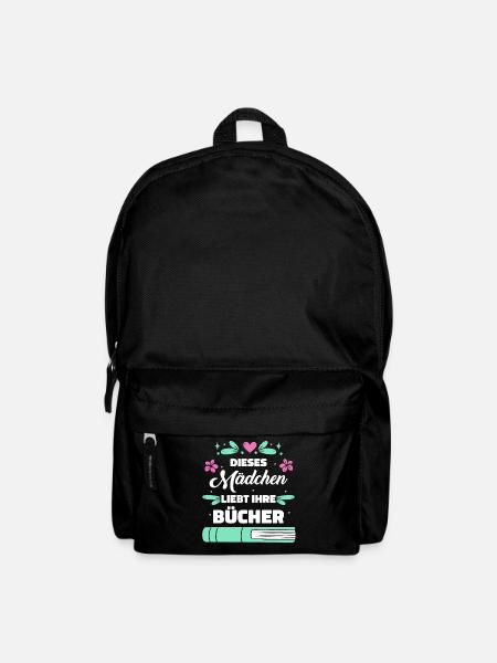 Buch Lesen Bücher Buch Nerd Bücherwurm - Rucksack - Schwarz