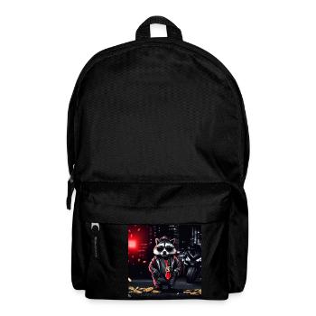 Gangster Waschbär - Rucksack - Schwarz - Vorne