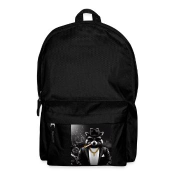 Gangster Waschbär - Rucksack - Schwarz - Vorne