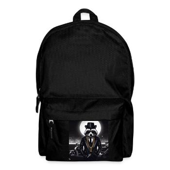 Gangster Waschbär - Rucksack - Schwarz - Vorne