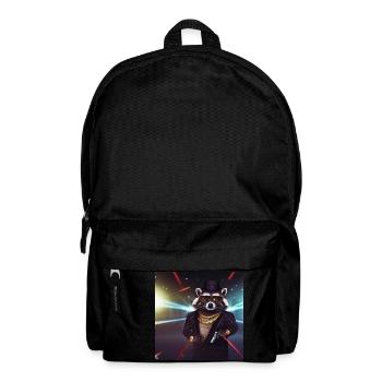 Gangster Waschbär - Rucksack - Schwarz - Vorne