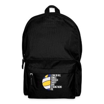Ich Kann Alle Dinge Durch Christus Der Mich Stärkt - Rucksack - Schwarz - Vorne
