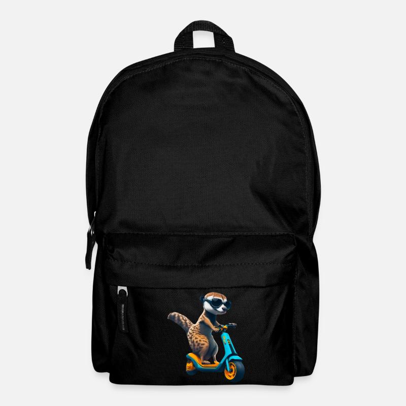 Escooting Erdmännchen Escooter Elektroroller - Rucksack - Schwarz