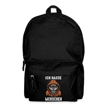 Nachteule Eule Eulen Vogel - Rucksack - Schwarz - Vorne