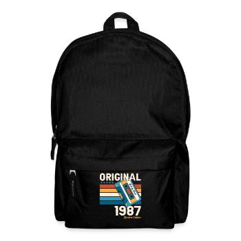 36ème Anniversaire Homme Juin Vintage 1987 Cassette - Sac à dos - noir - Devant