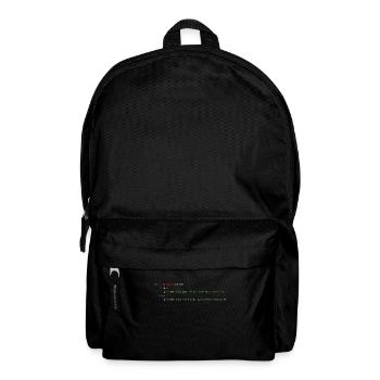 Programmierer Informatiker Nerd Softwareingenieur - Rucksack - Schwarz - Vorne
