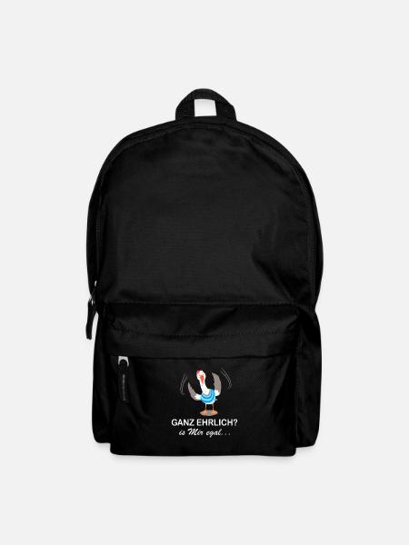 Ganz ehrlich? is mir egal... - Rucksack - Schwarz