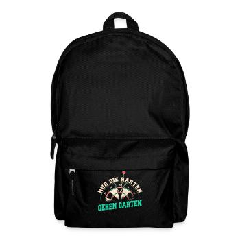Dart Darts Dartspieler Dartsport - Rucksack - Schwarz - Vorne