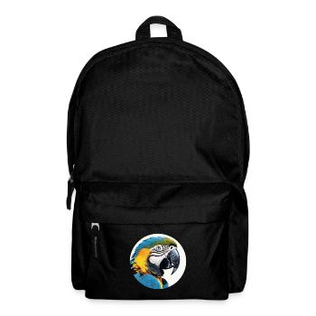 Ara bleu-or - Sac à dos - noir - Devant
