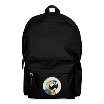 Blau-Gold Ara - Rucksack - Schwarz - Vorne
