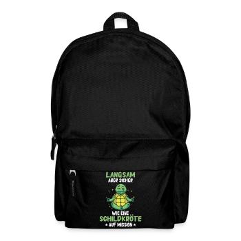 Schildkröte Meeresschildkröte Landschildkröte - Rucksack - Schwarz - Vorne