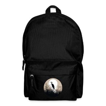 Heron in reeds - Backpack - black - Front