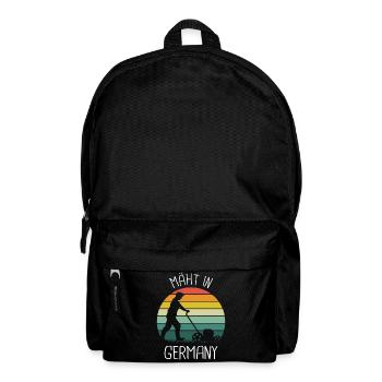 Rasenmäher Mäher Rasentraktor Gärtner - Rucksack - Schwarz - Vorne