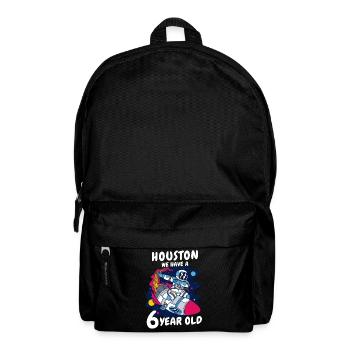 Cadeau 6 ans anniversaire garçon ou fille - Sac à dos - noir - Devant
