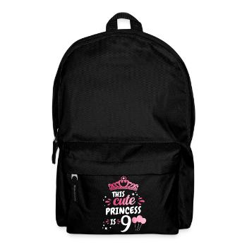 Cadeau 9 ans anniversaire garçon ou fille - Sac à dos - noir - Devant