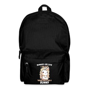 Hase Häschen Tier Haustier Hasen - Rucksack - Schwarz - Vorne
