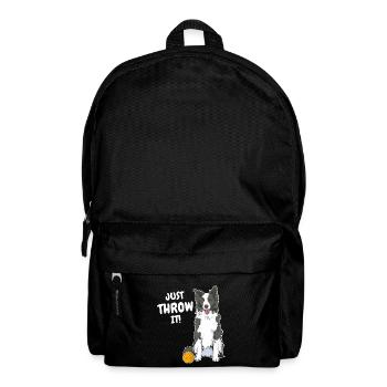 Border Collie Dog Propriétaire de chien - Sac à dos - noir - Devant