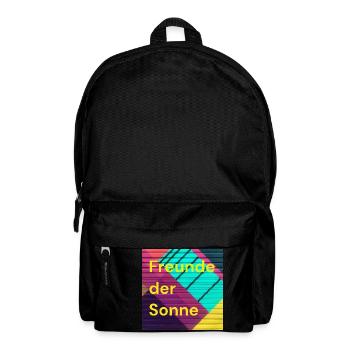 Freunde der Sonne Poscast Artikel - Rucksack - Schwarz - Vorne