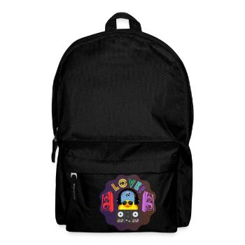 Love DJ Duck - Rucksack - Schwarz - Vorne