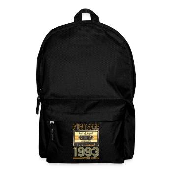 30th Birthday Man August Vintage 1993 Cassette - Sac à dos - noir - Devant