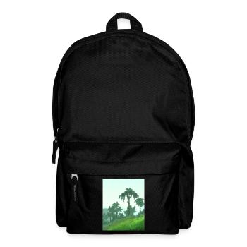 Palm trees on canvas - Backpack - black - Front
