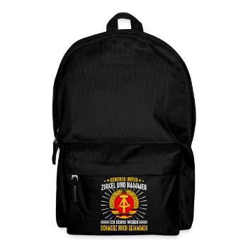 East Germany East Ossi GDR Homeland Eastern Bloc - Backpack - black - Front