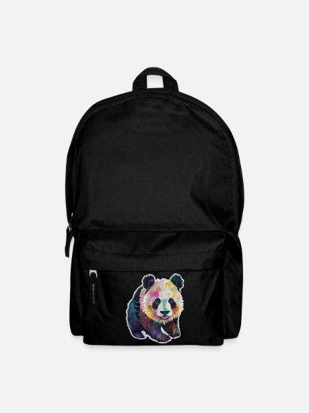BABY PANDA WATERCOLOR - Backpack - black