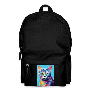 Tenue de chat chat à poil court pour les amoureux des chats - Sac à dos - noir - Devant