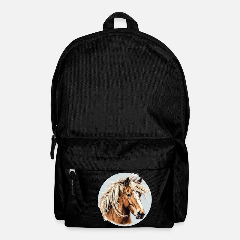 Haflinger Pferd - Rucksack - Schwarz