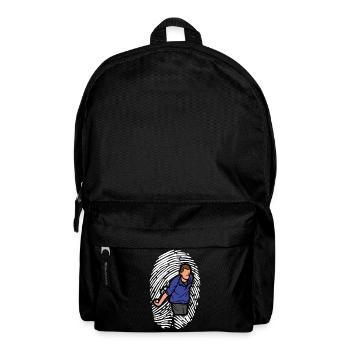 DNA Boule Fingerprint Bouler Boule Boules - Sac à dos - noir - Devant