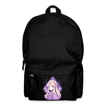 Cute Chibi Princess - Cute Fairy Tale Design - Backpack - black - Front