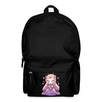 Cute Chibi Princess - Cute Fairy Tale Design - Backpack - black - Front