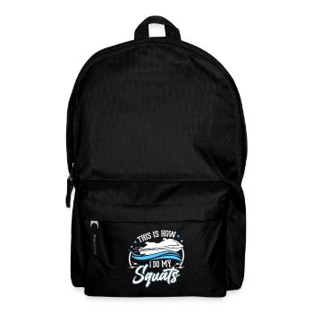 So Mache Ich Meine Kniebeugen - Rucksack - Schwarz - Vorne