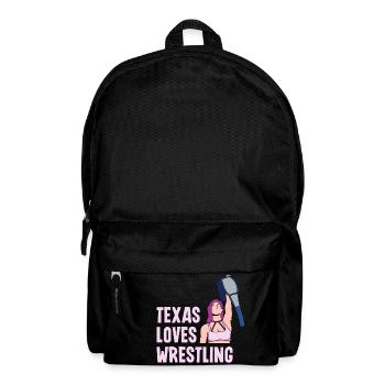 Texas wrestling design for proud Texas fans - Backpack - black - Front