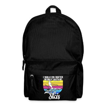 I walk on the water only with skis - Backpack - black - Front