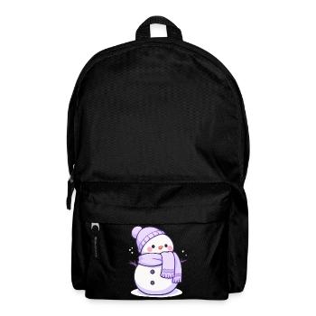 Süßer Weihnachts Schneemann - Festtags-Design - Rucksack - Schwarz - Vorne
