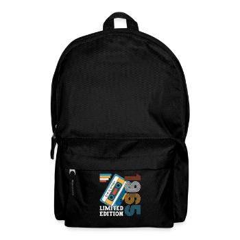 58th Birthday October Vintage 1965 Cassette - Backpack - black - Front
